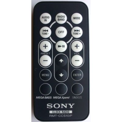 CONTROL REMOTO ORIGINAL SONY PARA USARSE CON EL SISTEMA DE ACOPLAMIENTO DE AUDIO PERSONAL / NUMERO DE PARTE RMT-CCS10iP / MODELO ICF-CS10iP / DISPOSITIVOS COMPATIBLES RADIO RELOJ / AM/FM / CON BASE PARA iPOD / iPHONE
